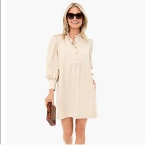 POMANDER PLACE Tan Claiborne Dress size Medium